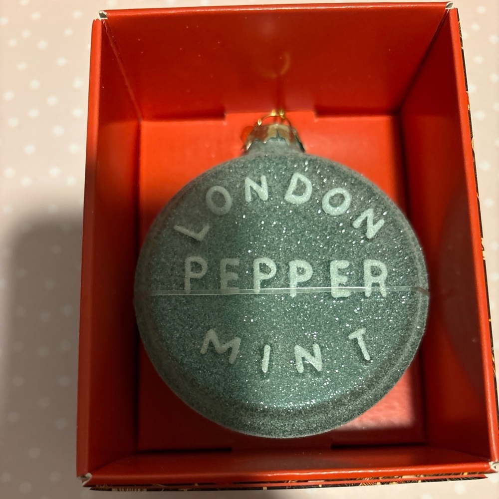 2025 PEPPERMINT CANDY ORNAMENT John Derian Glass Target Exclusive NIB Christmas